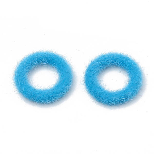 Faux Mink Fur Covered Linking Rings