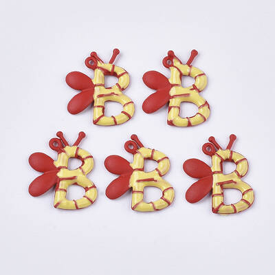Spray Painted Alloy Pendants