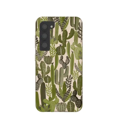 Seashell Succulent Cacti Samsung Galaxy S23 Case