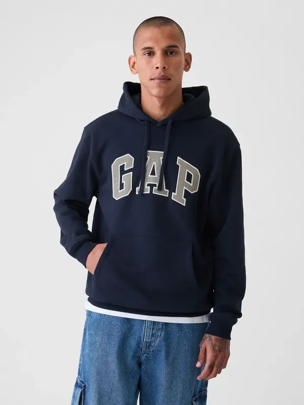 Gap Men's VintageSoft Arch Logo Hoodie  - Gender Neutral