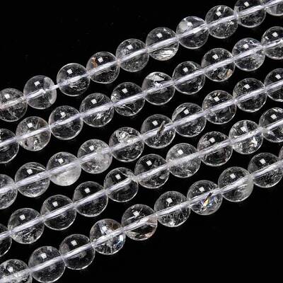Natural Quartz Crystal Beads Strands