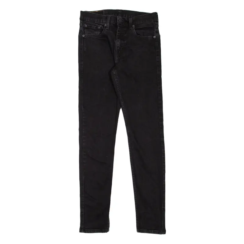 LEVI'S 512 Jeans Lo-Ball Mens Black Slim Tapered W30 L30