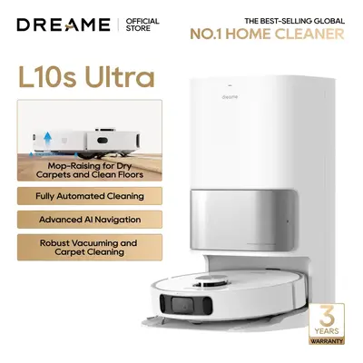 Dreametech L10s Ultra/ L10s Ultra Gen2  Robot Vacuum and Mop Combo, Auto Mop Cleaning and Drying, Self-Refilling and Self-Emp...