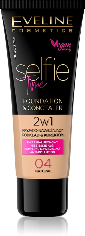 Eveline Selfie Time 2in1 Foundation and Concealer 04 Naturale 30 ml