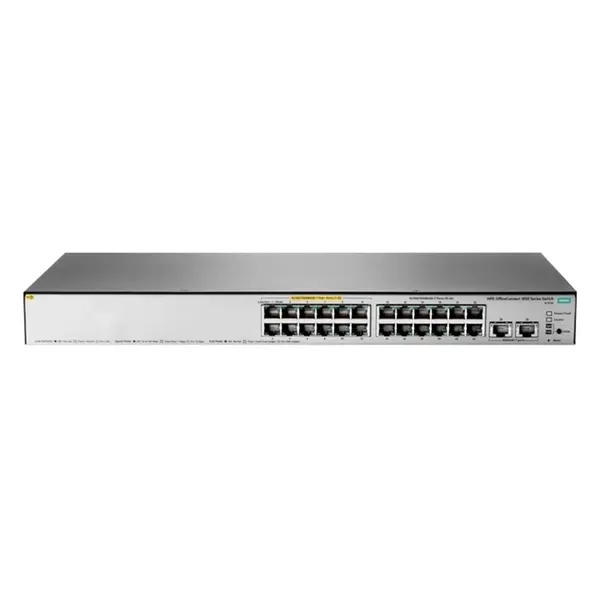 HP JL172A#ABA | OfficeConnect 1850 Series 1850-24G-2xGT-PoE+ (185W) 12 x 10/100/1000Base-T RJ-45 PoE+ and 12 x 10/100/1000Bas...