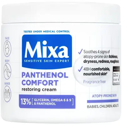 Mixa Trattamento Corpo Rigenerante Per Pelli A Tendenza Atopica Panthenol Comfort (Crema Rigenerante) 400 Ml