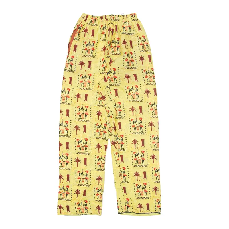 Tribal Print Lightweight Yellow Trousers W24 L30