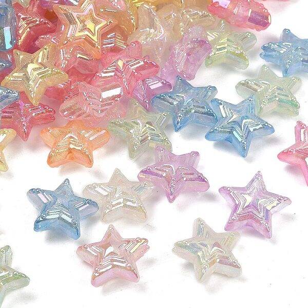 UV Plating Transparent Acrylic Beads