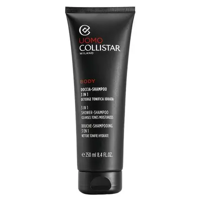 Collistar Man Shower Shampoo 3 In 1 - Cleanses Tones Hydrates 250 Ml