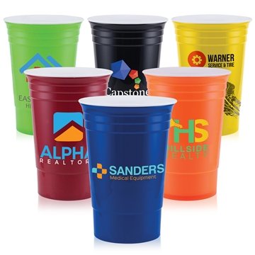 100 Promotional Bold - 16 oz Double Wall Cup - ColorJet - BPA Free ...