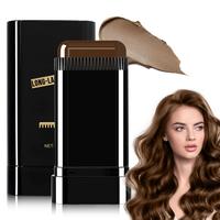 2Pack Instant Hair Dye Comb，Root Touch Up for Gray Coverage，Waterproof & No-Mess 2-in-1 Hair Color (Dark Brown)，Travel-...