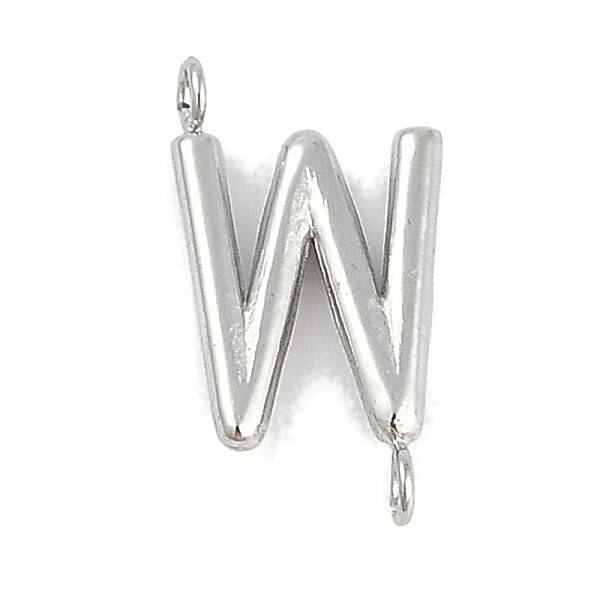 304 Stainless Steel Letter Connector Charms