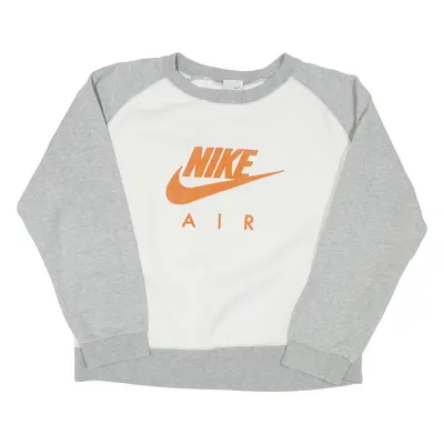 NIKE AIR Boys Sweatshirt White L