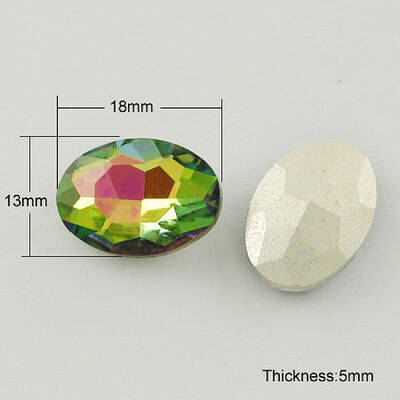 Glass Pointed Back Rhinestone