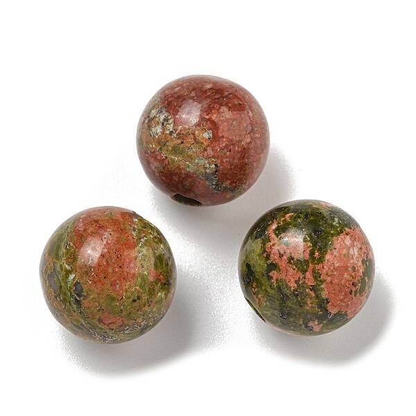 Natural Unakite Beads