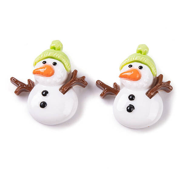 Christmas Decorations Theme Opaque Resin Decoden Cabochons