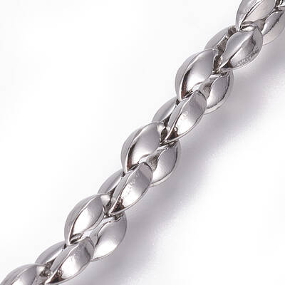 Tarnish Resistant 304 Stainless Steel Oval Link Chains