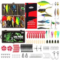 Fishing Lures - 2025 New Tackle Box with Tackle Included, Fishing Kit with VIBs, Frogs, Minnows, Soft Baits, Hooks & Weights ...