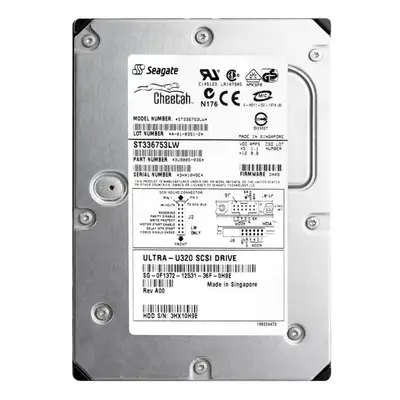 F1372 Dell 36GB Ultra-320 SCSI 10000 3.5-inch Hard Drive