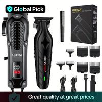 Professional Hair Clipper Set, 1 Box Electric Hair Trimmer & Accessories, Hair Cutting Kit for Men, Great for Stylists Barber...