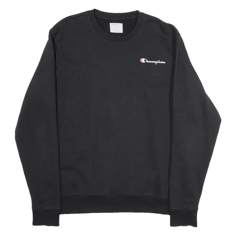 CHAMPION Womens Sweatshirt Black L
