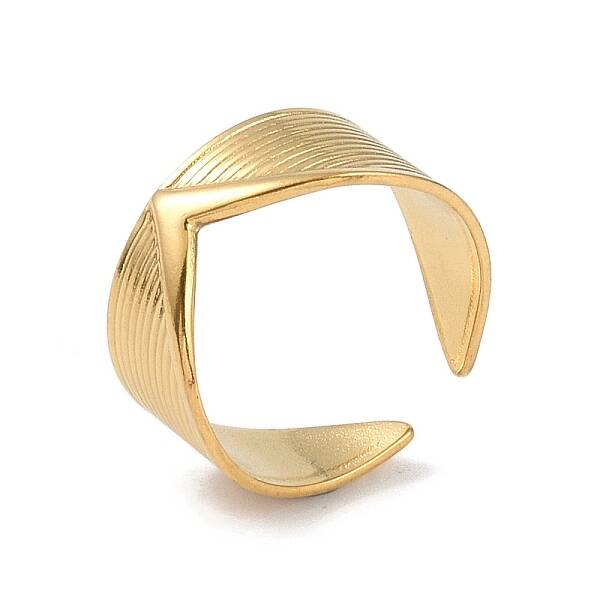 Stainless Steel V Shaped Cuff Rings