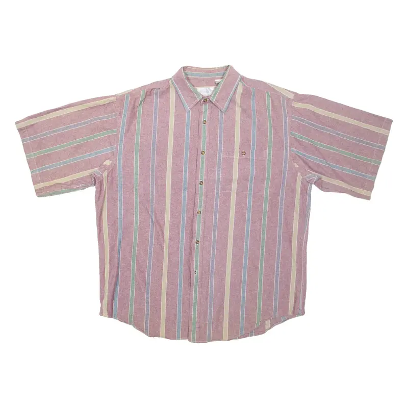 BOOKCRAFT Mens Shirt Red Striped XL