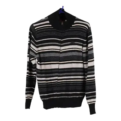 Kappa Zip Up - Medium Black & White Wool