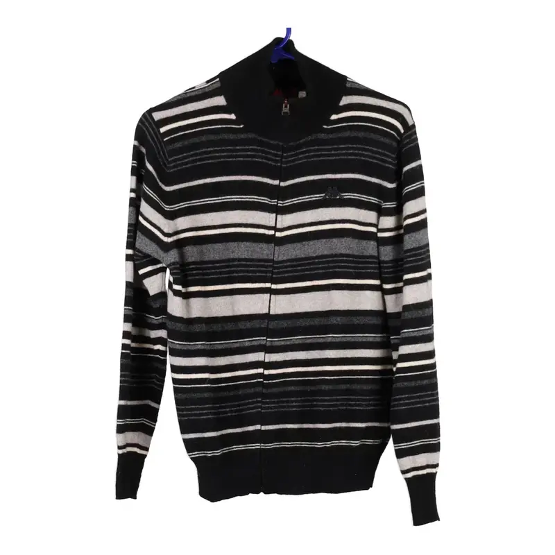 Kappa Zip Up - Medium Black & White Wool