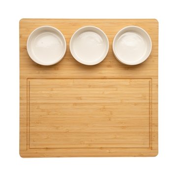 6 Customized Vermont 12-Piece Cheese Set - Bamboo & Ceramic