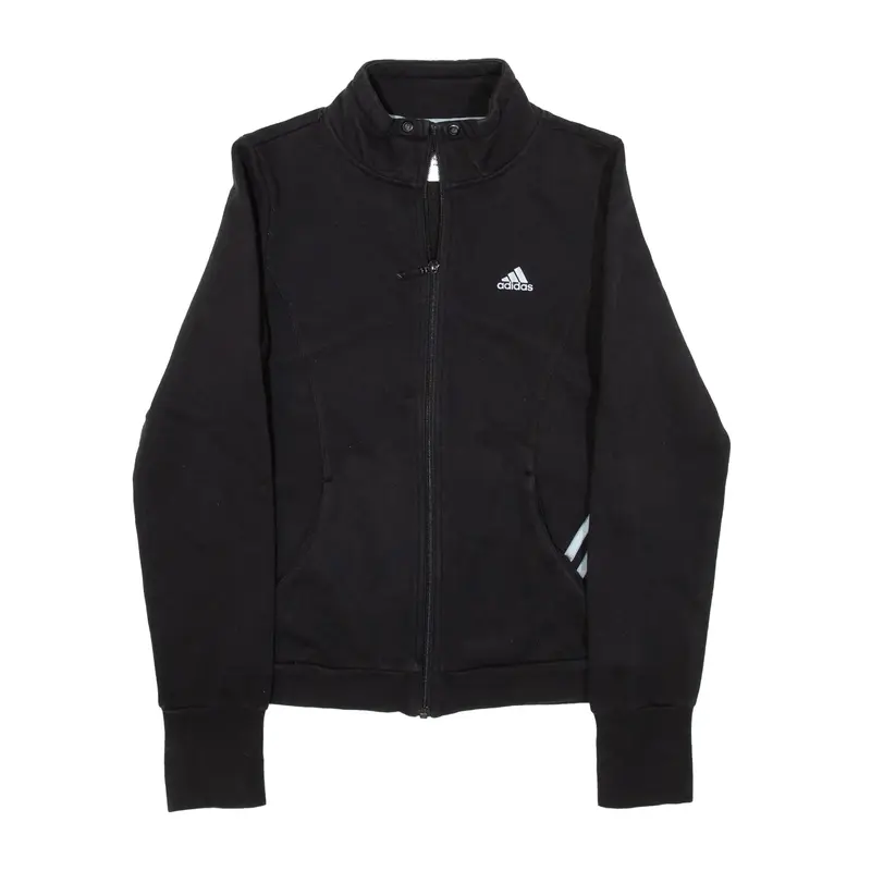 ADIDAS Jacket Black Womens UK 10