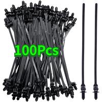 100 Pcs Black Cable Ties 8 Inch Heavy Duty Zip Ties Tensile Strength for Multi-Purpose Use, Self-Locking UV Resistant Nylon T...
