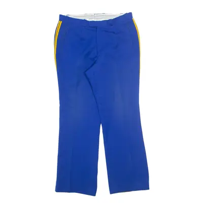 UNIFORMENFABRIK AG Suisse Workwear Uniform Trousers Blue Regular Wide-Leg Mens W34 L30