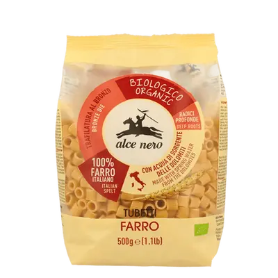 Alce nero spa Organic Farro Tubes Alce Nero 500g