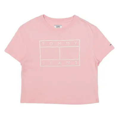 TOMMY HILFIGER Cropped Womens T-Shirt Pink S