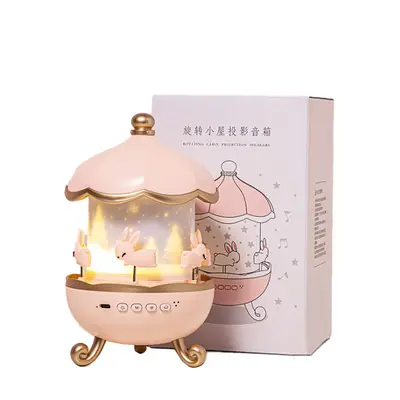 Cartoon Music Spinning Rabbit Projector | Color: Charging | Electrical outlet: USB