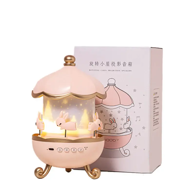 Cartoon Music Spinning Rabbit Projector | Color: Charging | Electrical outlet: USB