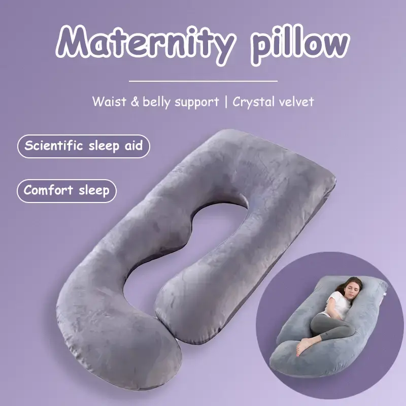 TTZZ Pregnancy Pillows, U-Shape Full Body Pillow, Removable Cooling Cover, Pregnancy Pillows for Sleeping, Body Pillows for A...