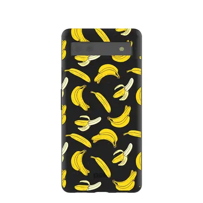 Black Go Bananas Google Pixel 6a Case