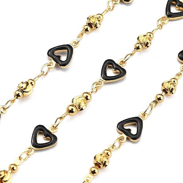 Brass Heart Link Chains