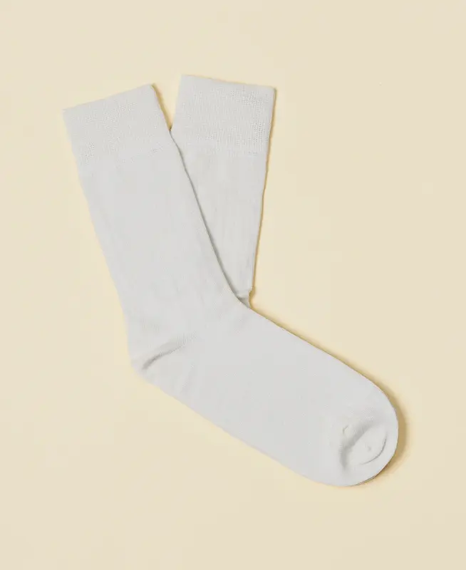 Women's Mercerized Cotton Sock Audrey - White