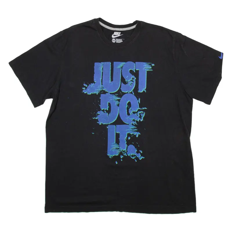 NIKE Regular Fit Mens T-Shirt Black 2XL
