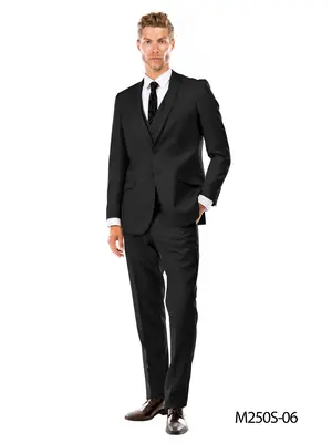 Formal  Tazio Men's 3 Piece Slim Fit Executive Business Suit Classy Formal Look