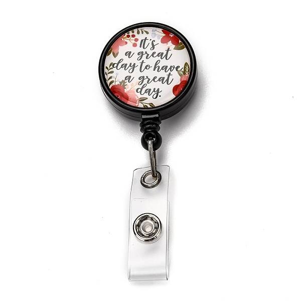 Flat Round ABS Plastic Badge Reel