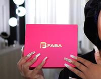 YI FABA Free Gift Box for Wig & Gifts Hair CarePackage for Daily Use -Pink Cardboard WIGS ShippingBox for Small ltems