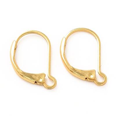 Brass Leverback Earring Findings
