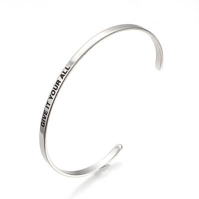 Tarnish Resistant 201 Stainless Steel Cuff Bangles