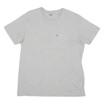 LEVI'S Mens T-Shirt Grey Crew Neck L
