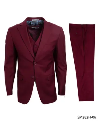 Stacy Adams Men's 3-Pc Executive Suit Notch Lapel Professional Look