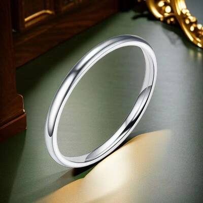 Non-Tarnish Stainless Steel Plain Band Rings